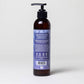 Blissful Earth Body Oil White Background with Shadows Ingredients Back Label 7.5oz Bottle